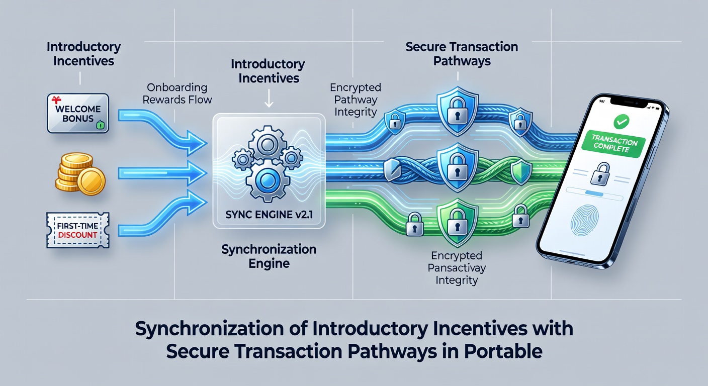 Secure transaction flow diagram integrated with mobile gaming bonus synchronization on tablet display